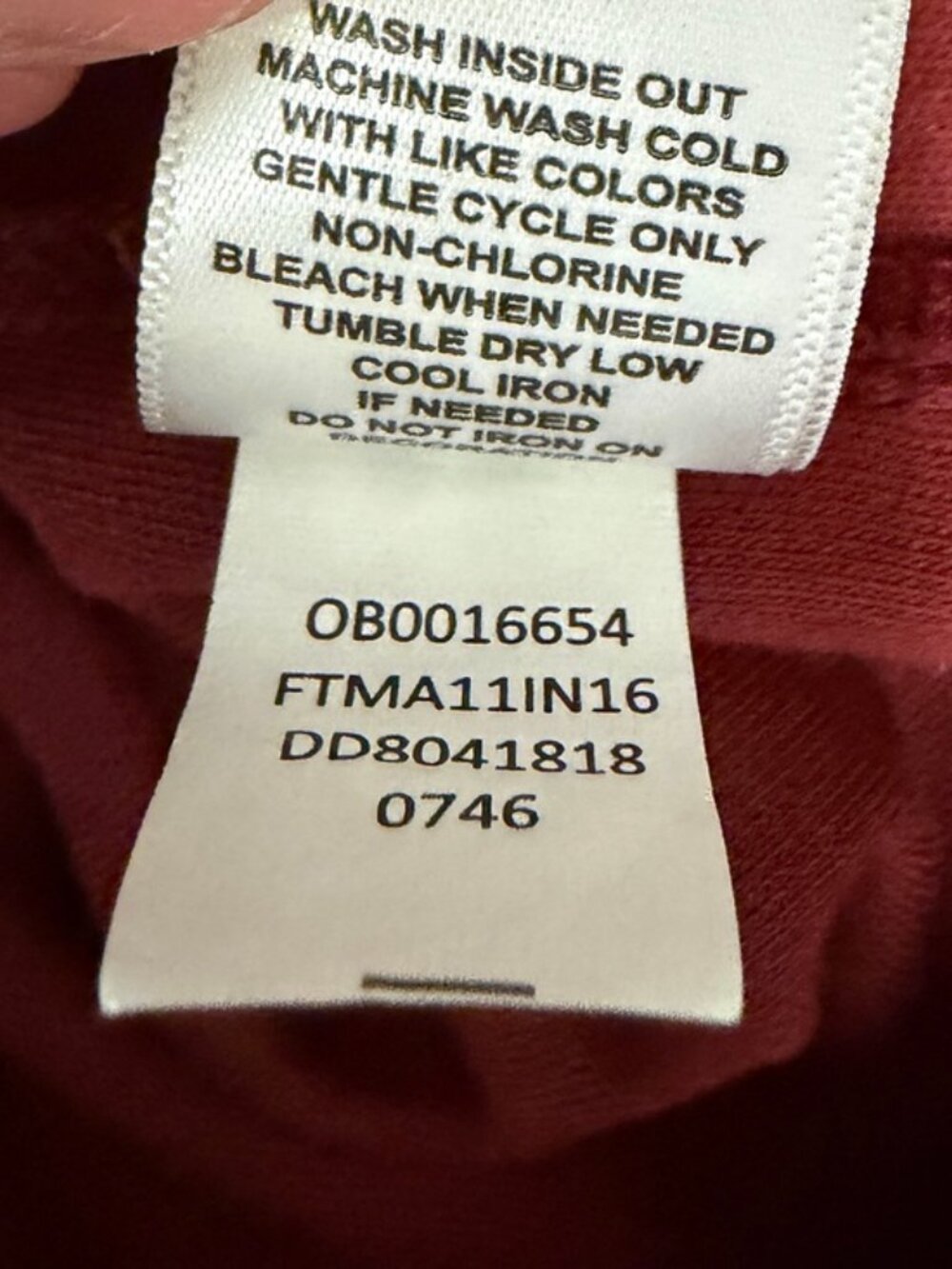 Draper’s & Damon’s Burgundy Embroidered Boho Tunic Top XL Floral - Picture 11 of 11